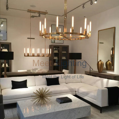 Linear Dining Room Chandelier 67 in Brass & Ribbed Glass 12-Light for Kitchen Island Entryway Foyer