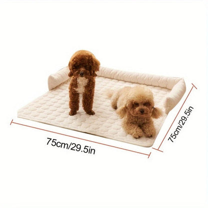Caden Pet Bed - Quilted Plush, Non-Slip Comfort for Dogs and Cats
