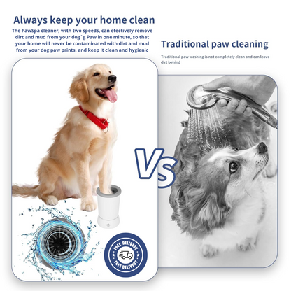 PawLuxe™ Pro — Electric Paw Cleaner & Massager