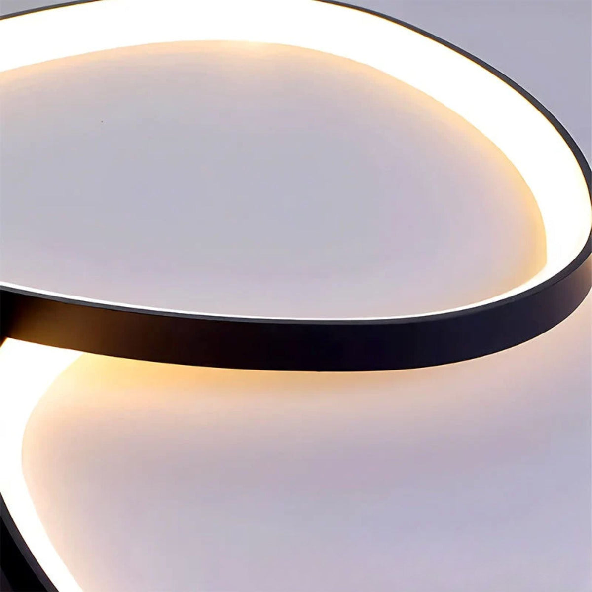 Flush Mount LED Overhead Fixture 17 in Oval Metal Design with Adjustable Color Temp & Dimming for Bedrooms Entryways Contemporary Homes