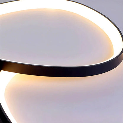 Flush Mount LED Overhead Fixture 17 in Oval Metal Design with Adjustable Color Temp & Dimming for Bedrooms Entryways Contemporary Homes