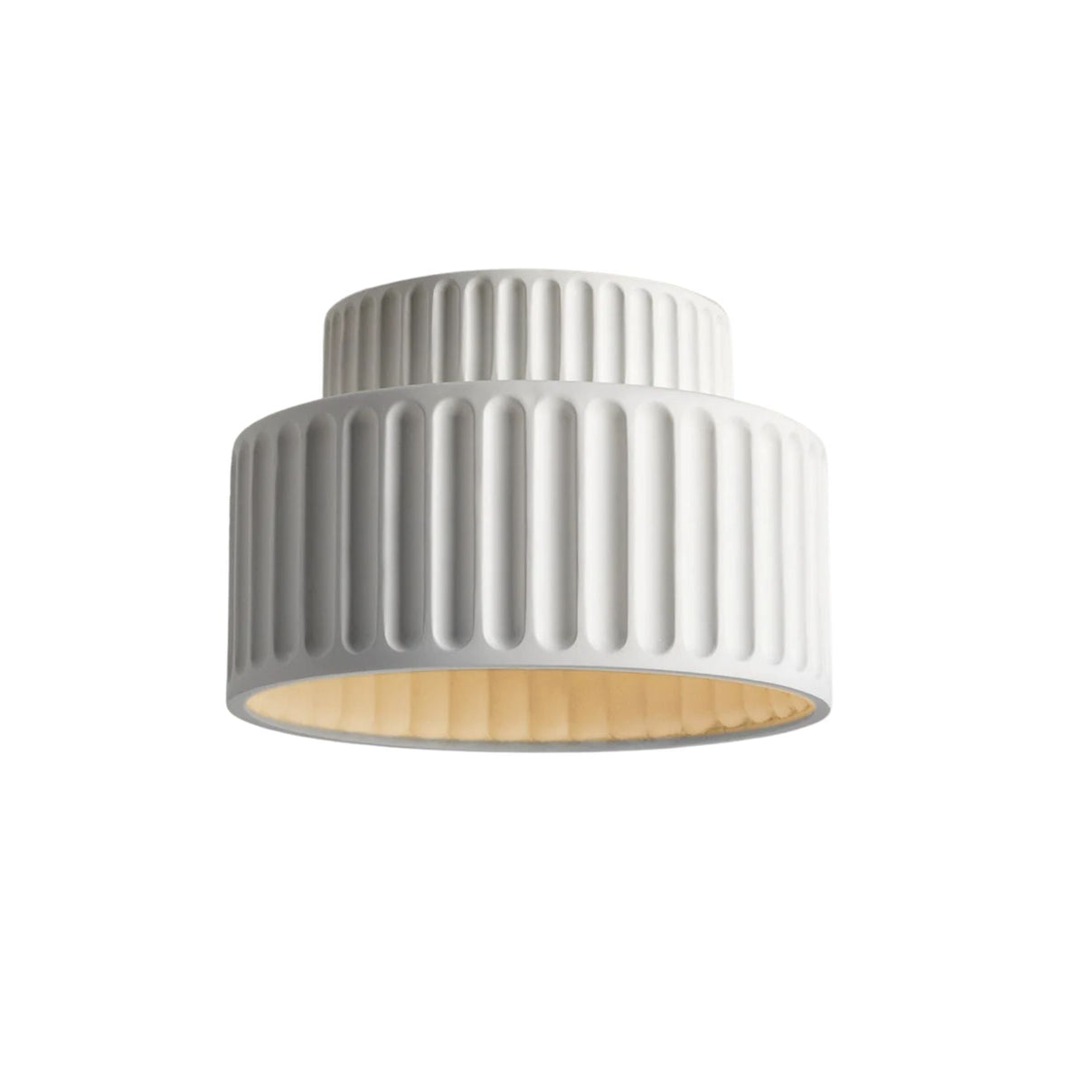 Flush Mount Resin Ceiling Light Fixture E27 Socket Textured Shade White for Kitchen Bedroom Hallway Low Profile Modern Minimalist Scandinavi