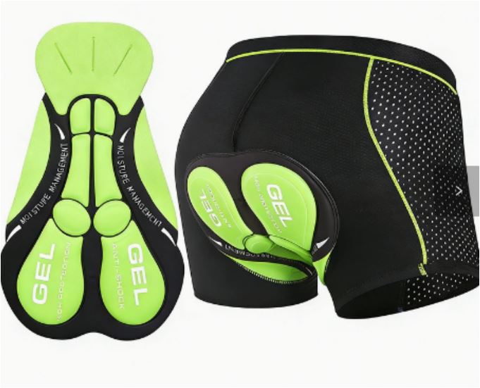 Padded Cycling Shorts | Breathable Bike Shorts with 5D Gel Padding | Comfortable Cycling Shorts for Men & Women