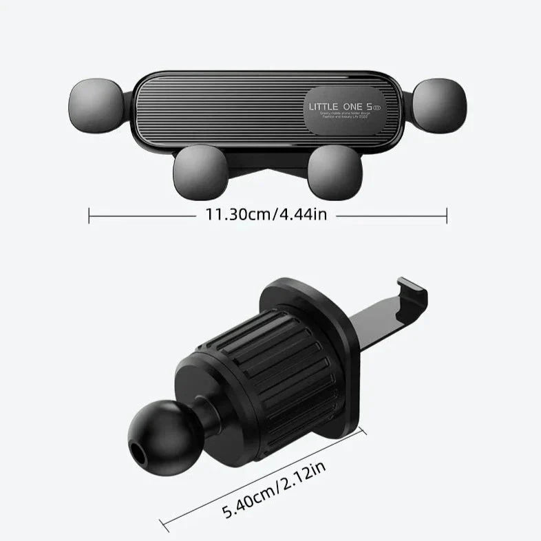 Vent Mount Smartphone Cradle for Car with 5-Point Grip | Secure Phone Dock for Dashboard Air Vent | Universal Adjustable Holder for iPhone