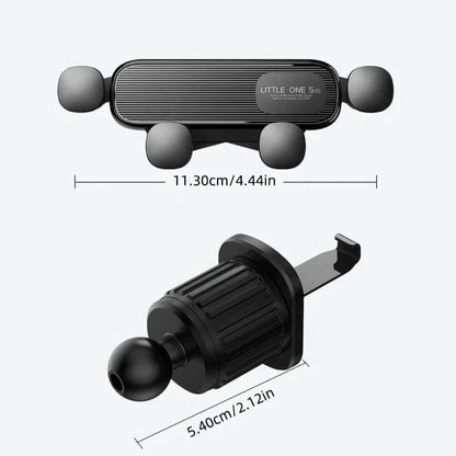 Vent Mount Smartphone Cradle for Car with 5-Point Grip | Secure Phone Dock for Dashboard Air Vent | Universal Adjustable Holder for iPhone