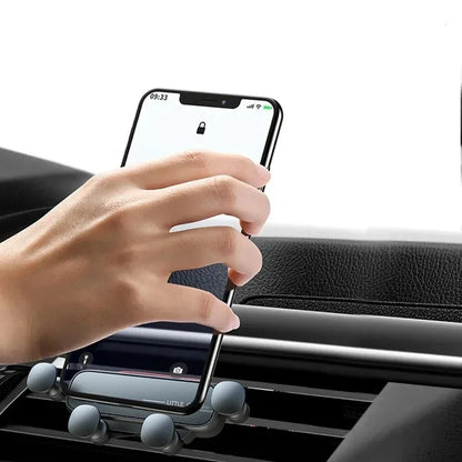 Vent Mount Smartphone Cradle for Car with 5-Point Grip | Secure Phone Dock for Dashboard Air Vent | Universal Adjustable Holder for iPhone