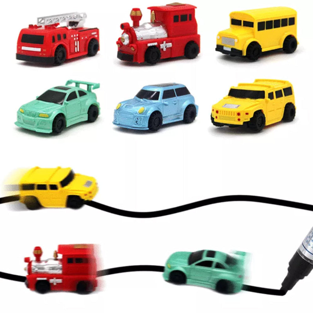 Creative Playset | Inductive Line Following Toy Car with Drawing Pen | Interactive Fun for Kids 3+
