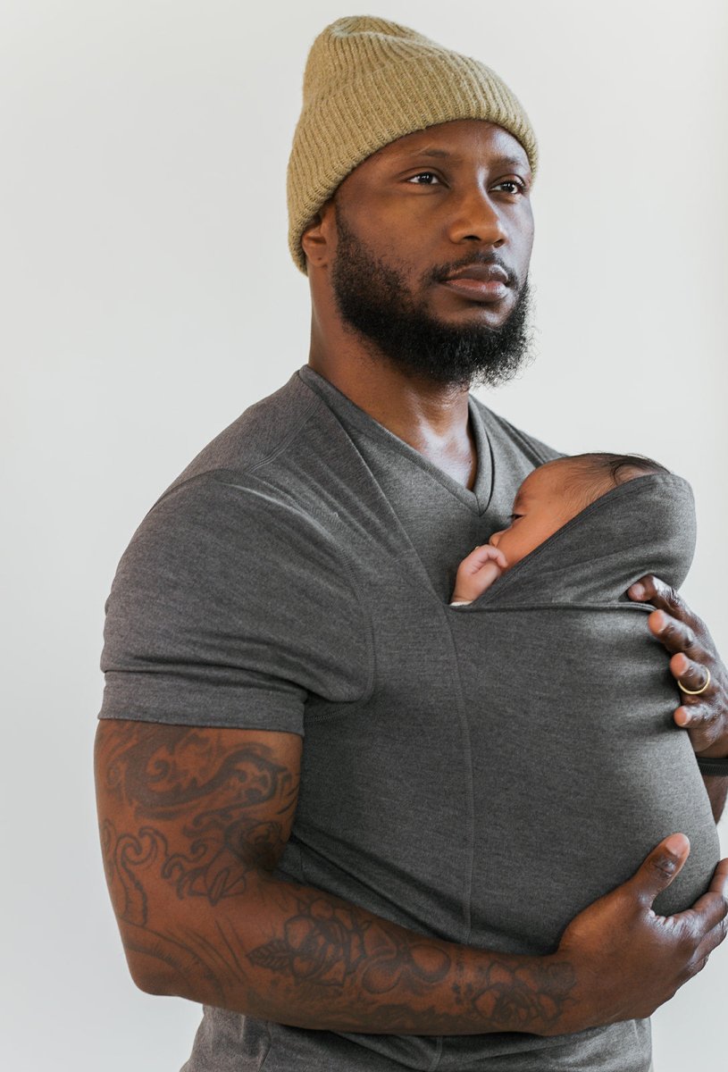 Baby Carrier Shirt for Parents – Hands-Free Kangaroo Care Tee with Nursing Access for Mom & Dad