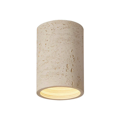 Flush Mount LED Light Fixture Set of 2 Composite Material Small Profile 5.5 Inch Warm Lighting for Kitchen Dining Room Hallway Apartment Bla
