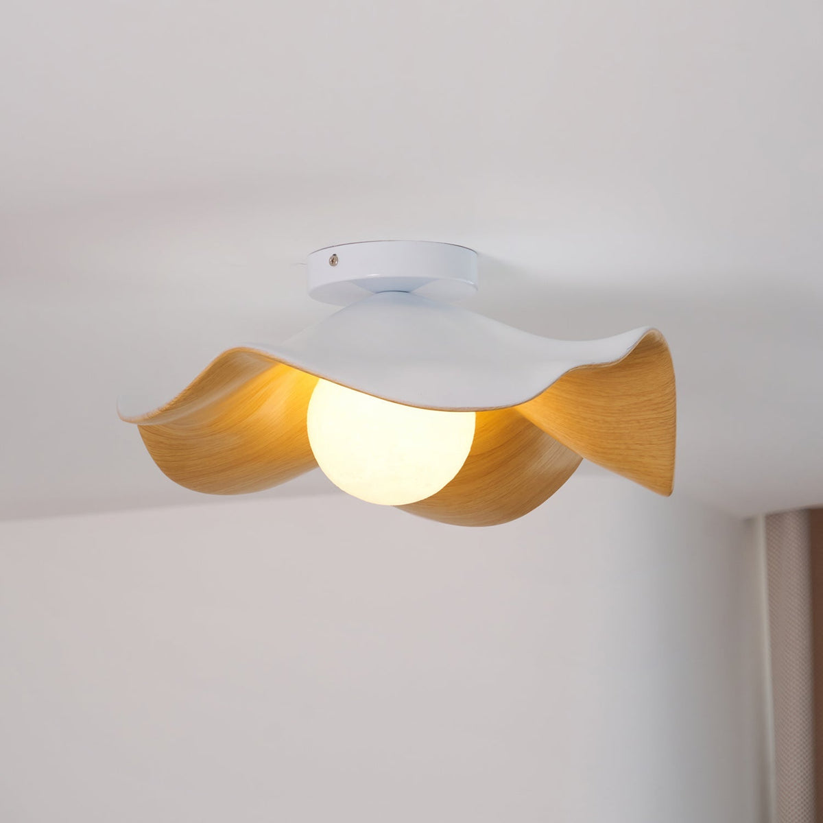 Adjustable Pendant Light with Metal & Resin Shade for Living Room, Bedroom, Dining Room | Modern Flush Mount Ceiling Fixture | 59 in Drop