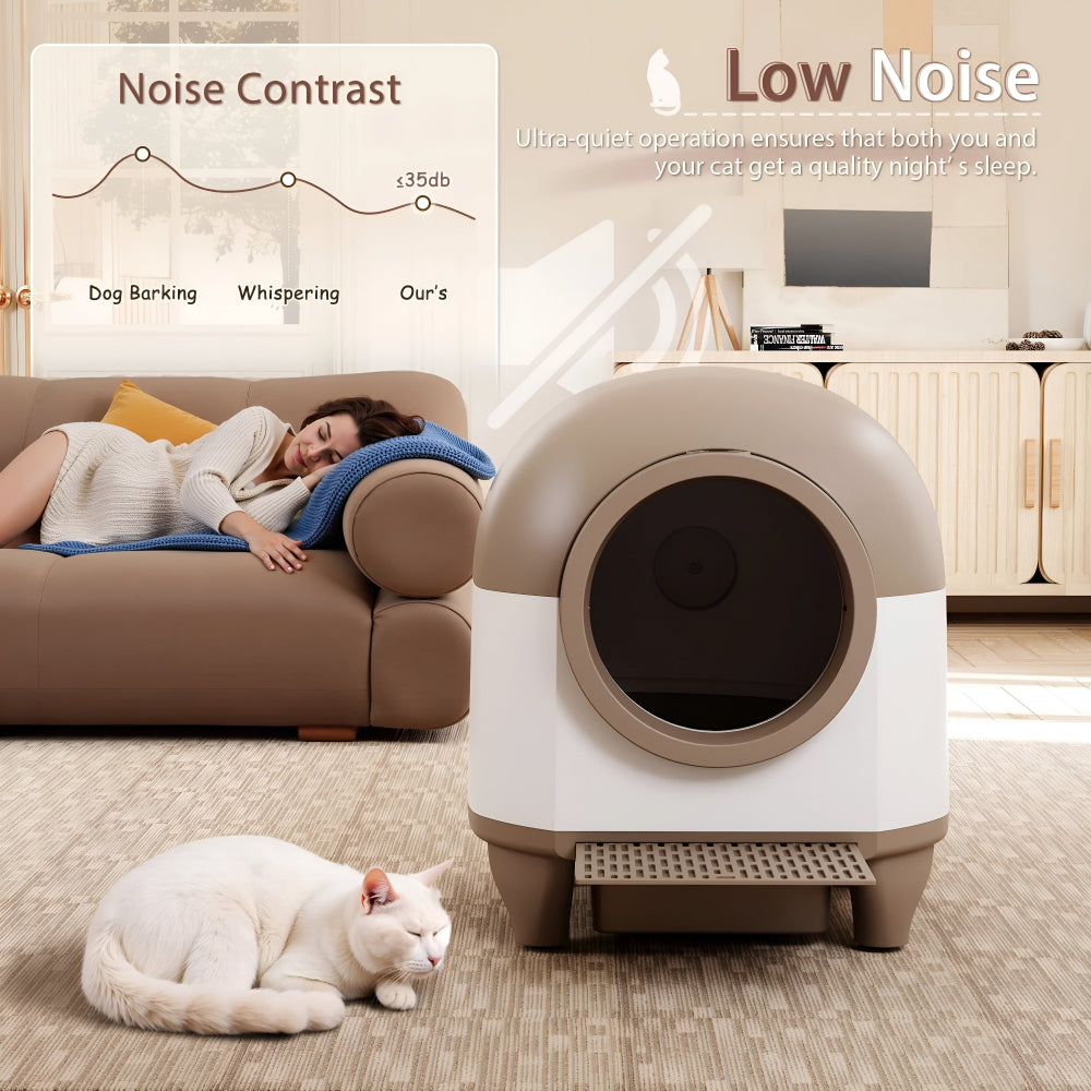 Smart Litter Box | Automatic Self-Cleaning Cat Litter Box with App Control | Odor Control for Cleaner Homes
