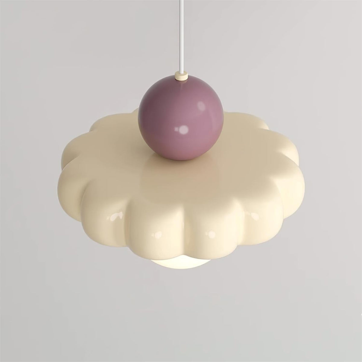 Retro Globe Pendant Light with Curved Shade – G9 Socket Ceiling Fixture for Dining Room Kitchen Bedroom – Adjustable Hanging Lamp Modern