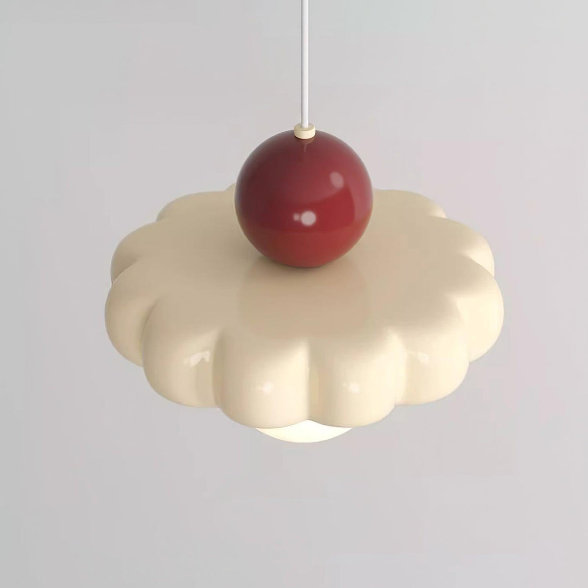 Retro Globe Pendant Light with Curved Shade – G9 Socket Ceiling Fixture for Dining Room Kitchen Bedroom – Adjustable Hanging Lamp Modern