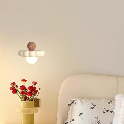 Retro Globe Pendant Light with Curved Shade – G9 Socket Ceiling Fixture for Dining Room Kitchen Bedroom – Adjustable Hanging Lamp Modern