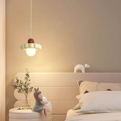 Retro Globe Pendant Light with Curved Shade – G9 Socket Ceiling Fixture for Dining Room Kitchen Bedroom – Adjustable Hanging Lamp Modern