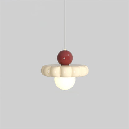 Retro Globe Pendant Light with Curved Shade – G9 Socket Ceiling Fixture for Dining Room Kitchen Bedroom – Adjustable Hanging Lamp Modern