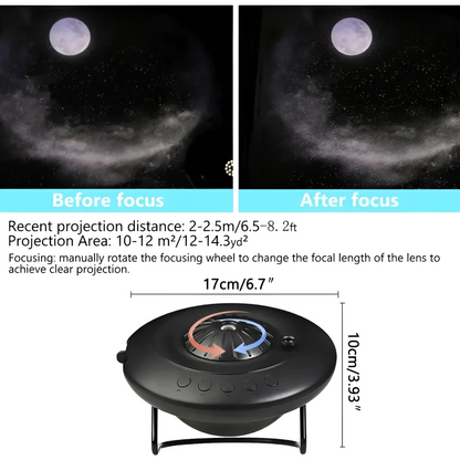 Celestial Projector | Galaxy Projector with Rotating Effects | Stunning Cosmic Ambiance for Home & Kids