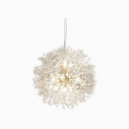 Sparkling Glass Crystal Ceiling Fixture Multi-Head Round & Rectangular LED Overhead Lighting for Dining Room Living Room Entry Hall Foyer Be