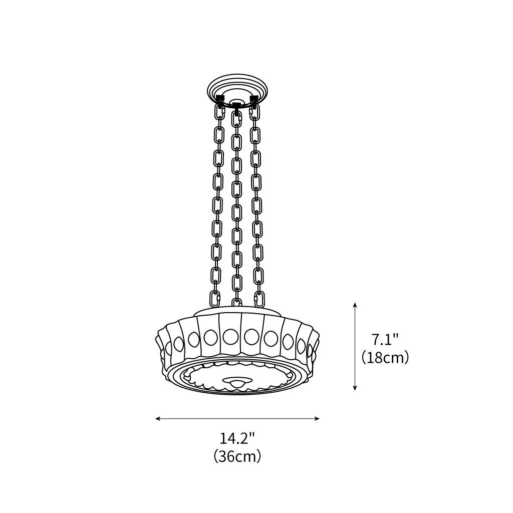 Hanging Ceiling Fixture with Dome Shade and Height-Adjustable Suspension for Kitchen Islands, Breakfast Nooks, Dining Spaces