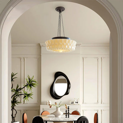 Hanging Ceiling Fixture with Dome Shade and Height-Adjustable Suspension for Kitchen Islands, Breakfast Nooks, Dining Spaces