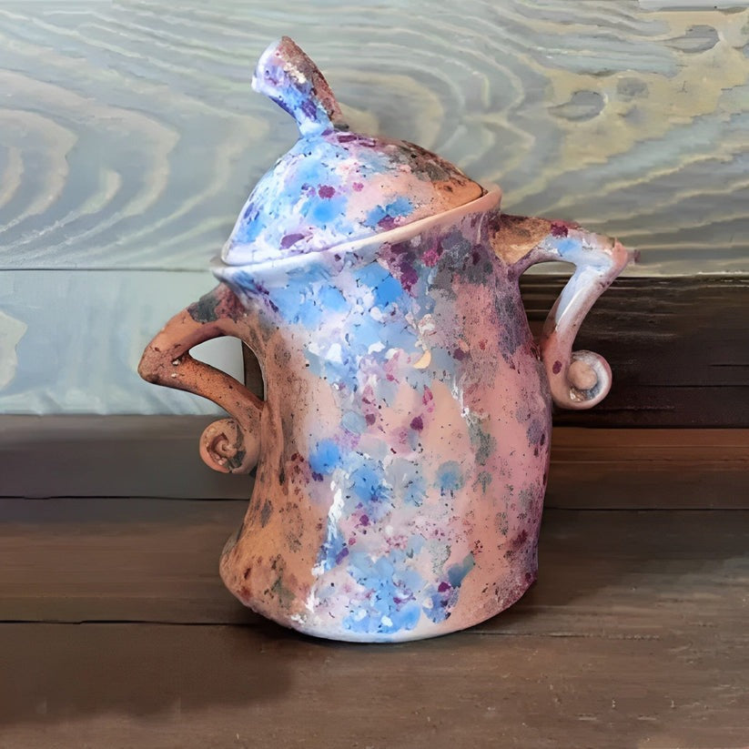 Sculptural Hands-On-Hips Storage Jar with Lid – Resin Character Canister for Cookies, Treats & Dry Goods – Modern Kitchen Countertop