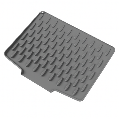 Silicone Dish Drying Mat – Heat-Resistant Kitchen Countertop Protector for Dishes & Cookware, Non-Slip Draining Pad, Dishwasher Safe