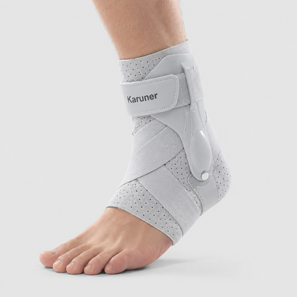 Adjustable Ankle Support Brace with Side Stabilizers for Sports Recovery and Joint Protection