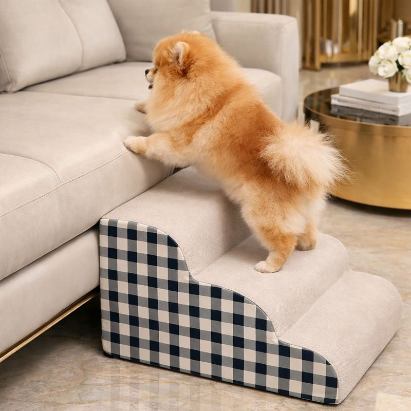 Comfort Steps | Dog Stairs for Bed with Non-Slip High-Density Foam | Safe Climbing Solution for Senior and Small Pets