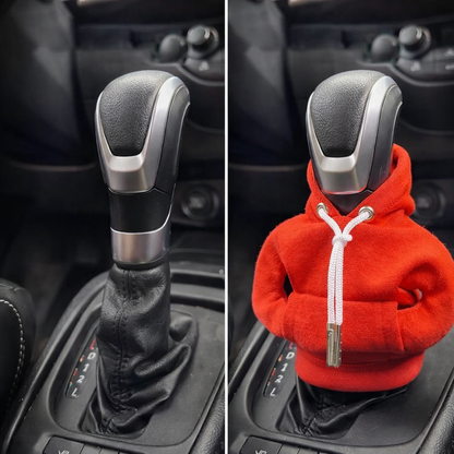 Mini Hoodie Gear Shift Cover – Playful Car Interior Accessory for Manual & Automatic Vehicles