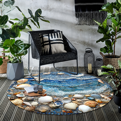Coastal Mosaic™ – Round Pebble Mat