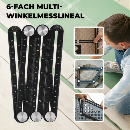 12-Segment Adjustable Angle Measurement Tool for Contours & Templates – Perfect for Tile, Wood & Metal Projects