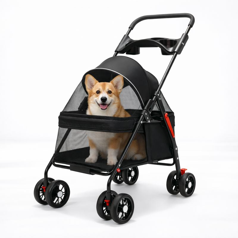 Comfort Collection | Pet Stroller for Dogs & Cats with Lightweight Design | Foldable & Breathable for Easy Travel