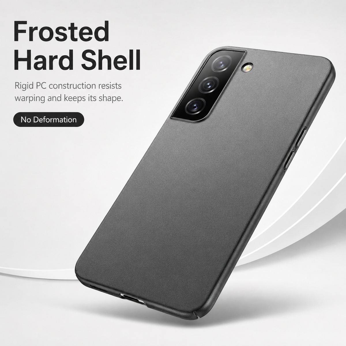 Frosted Hard Shell Phone Case for Galaxy S20, S21, S22, S23 | Slim Profile, Button Access, Camera Guard | Ships from USA