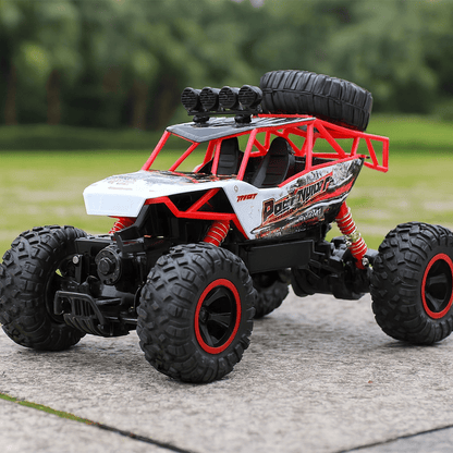 All-Terrain 4WD Radio-Controlled Truck 14" 2.4GHz Wireless High-Speed Crawler for Kids & Hobbyists Dirt Grass Rock Climbing Backyard Racing