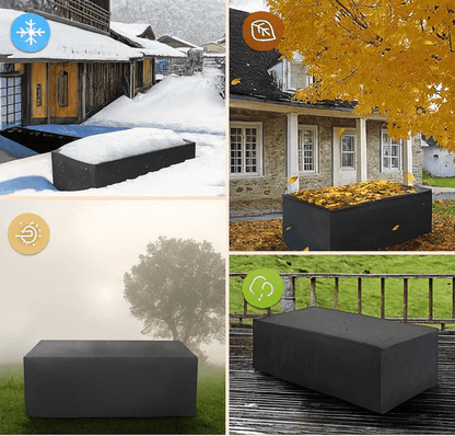 Patio Furniture Cover Waterproof Polyester UV Protection for Outdoor Table Chair Lounge Set All-Weather Heavy-Duty Yard Deck Terrace Porch G