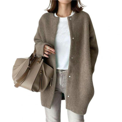 Long Sleeve Button-Front Cardigan Vest for Women – Lightweight Knit Sweater Jacket for Fall Winter Spring – Open Front Duster Coat