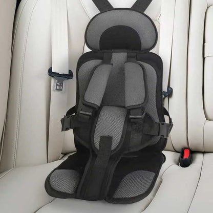Portable Booster Seat with Safety Harness for Kids – Adjustable Travel Car Seat Cushion with Breathable Mesh and Soft Padding – Ages 0-12