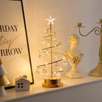 Crystal Cascade - Tabletop Lamp Tree