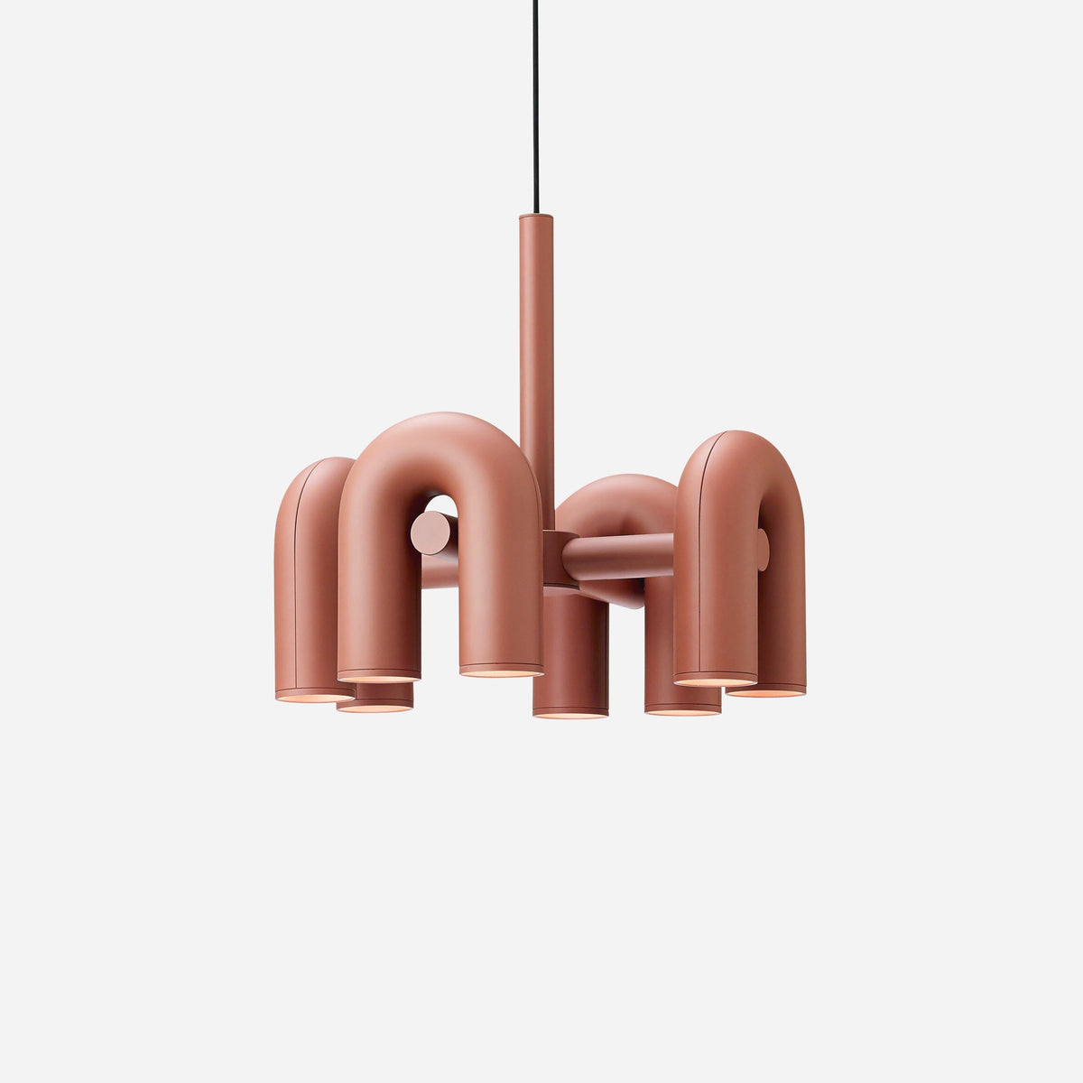 Contemporary Adjustable Multi-Head Ceiling Light Fixture with Rotating Arms for Dining Room Bedroom Living Space 40-Inch Modular Suspended L