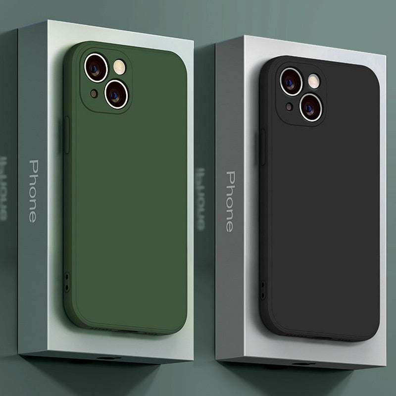 Soft-Touch Silicone Phone Case for iPhone 17, 16, Pro, Max & Air – Shock-Absorbing Protection with Anti-Fingerprint Finish