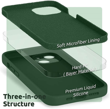 Soft-Touch Silicone Phone Case for iPhone 17, 16, Pro, Max & Air – Shock-Absorbing Protection with Anti-Fingerprint Finish