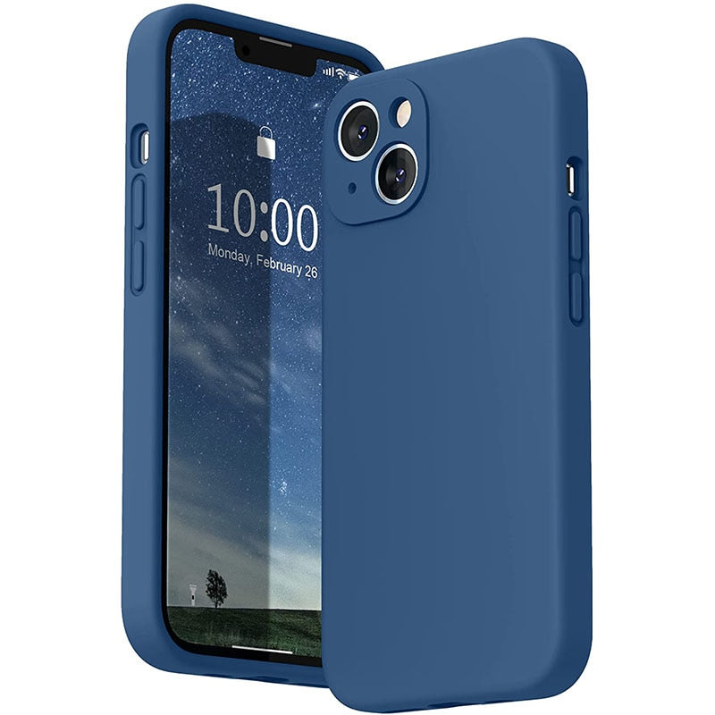 Soft-Touch Silicone Phone Case for iPhone 17, 16, Pro, Max & Air – Shock-Absorbing Protection with Anti-Fingerprint Finish