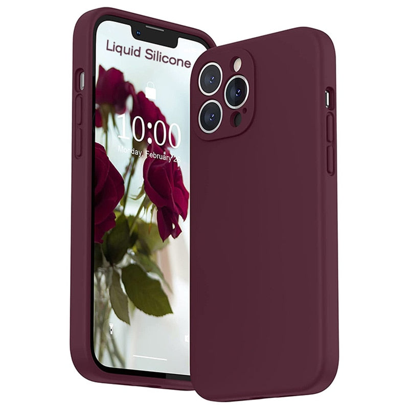 Soft-Touch Silicone Phone Case for iPhone 17, 16, Pro, Max & Air – Shock-Absorbing Protection with Anti-Fingerprint Finish