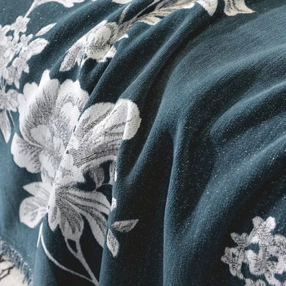 Fleura Sofa Cover - Breathable Chenille, Elegant Floral Design