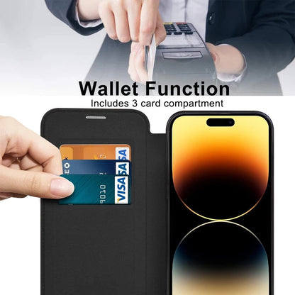 Transparent Card Holder iPhone Case with MagSafe Magnetic Wallet & RFID Protection for 12 13 14 15 16 17 Pro Max Air Plus