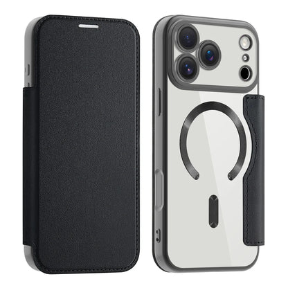Transparent Card Holder iPhone Case with MagSafe Magnetic Wallet & RFID Protection for 12 13 14 15 16 17 Pro Max Air Plus