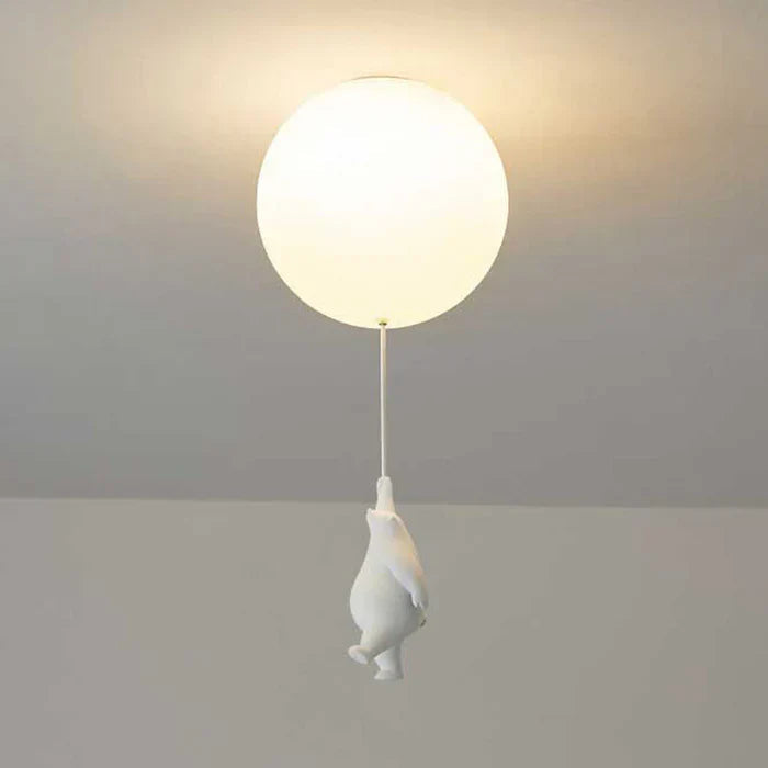 CloudBear | Children's Ceiling Lamp with Bear & Balloon Design | Playful Lighting for Enchanting Spaces