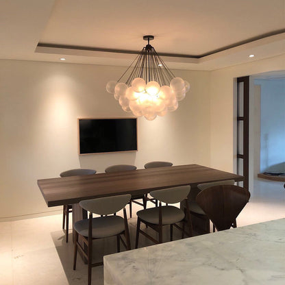 Hanging Ceiling Light Multi-Globe Frosted Glass Fixture Gold Black Chrome for Dining Room Kitchen Island Entryway Indoor Chandelier Adjustab