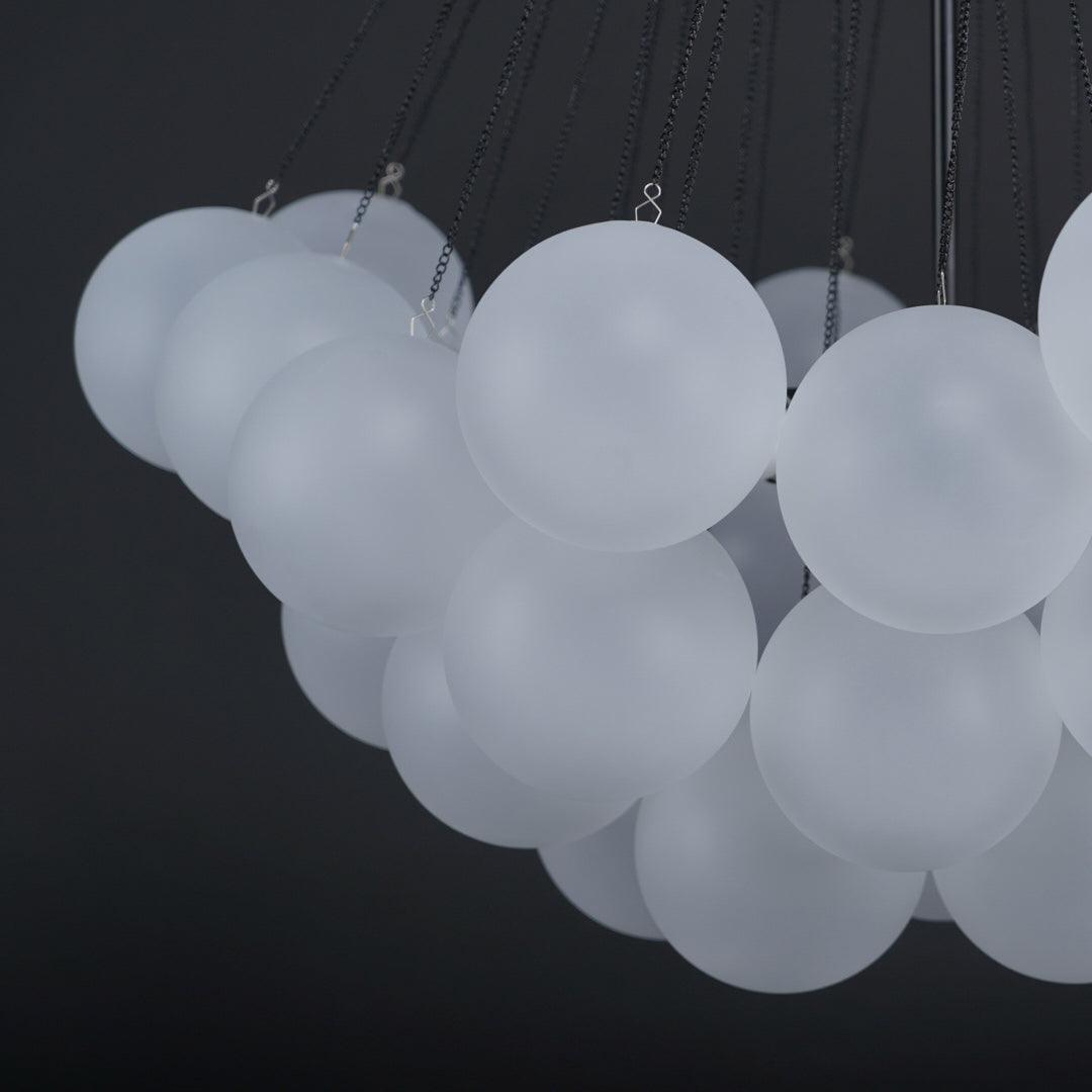Bubble Pendant Light Multi-Globe Adjustable Ceiling Fixture Gold Black Chrome for Dining Room Living Room Foyer 19-73 Lights