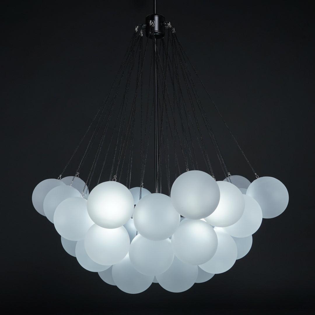 Bubble Pendant Light Multi-Globe Adjustable Ceiling Fixture Gold Black Chrome for Dining Room Living Room Foyer 19-73 Lights